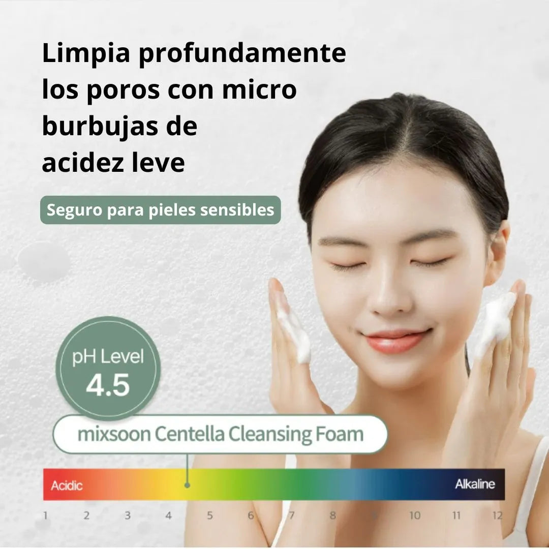 Mixsoon Centella Cleansing Foam Espuma Limpiadora 150ml