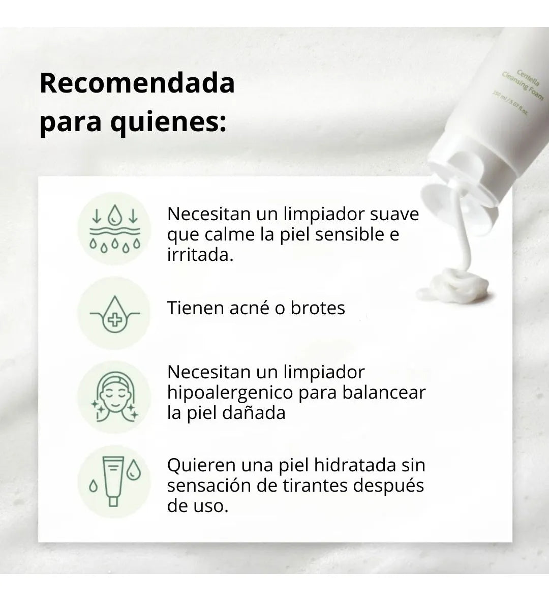 Mixsoon Centella Cleansing Foam Espuma Limpiadora 150ml