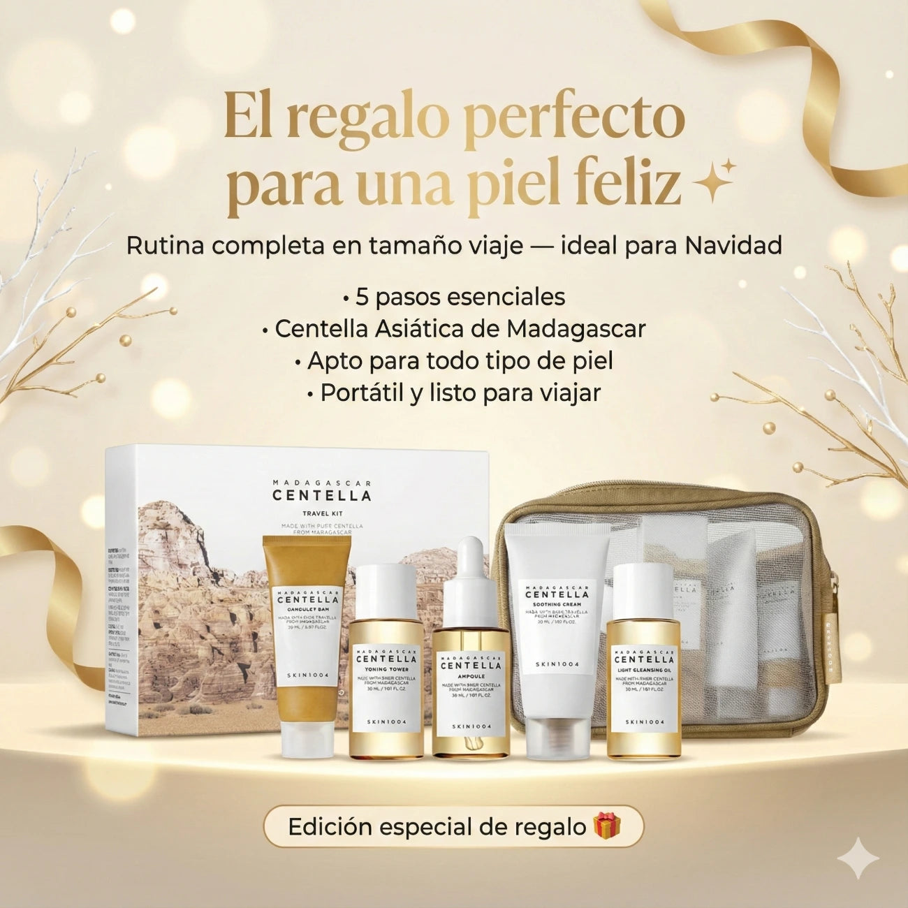 Kit Rutina Piel Sensible Madagascar Centella Mini - SKIN1004