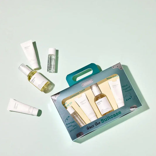 Kit Glass Skin Suitcase Mixsoon de 4 pasos