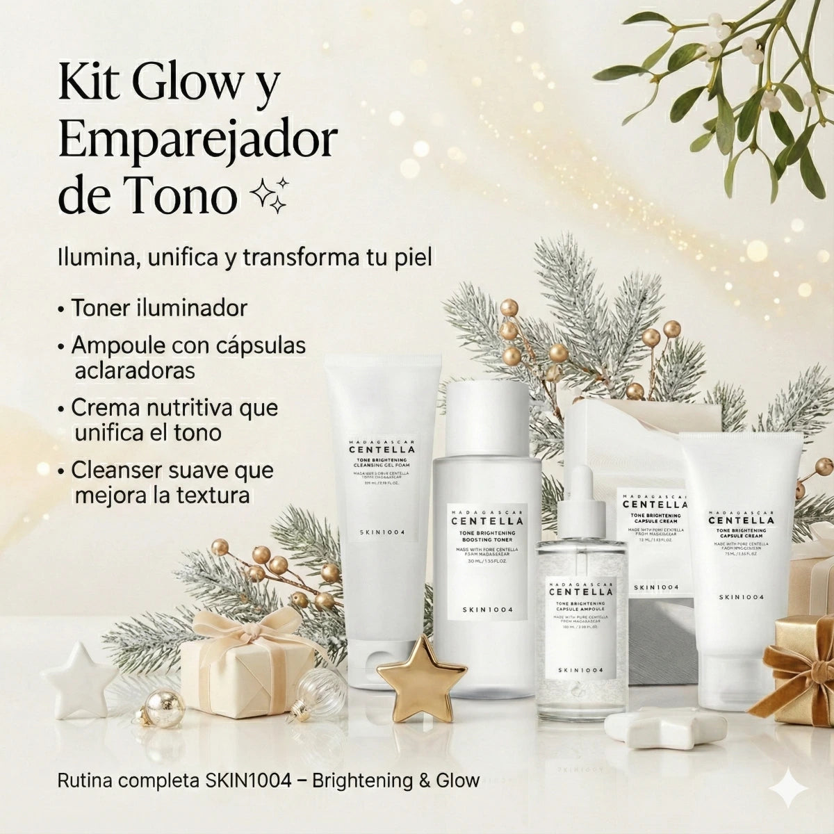 KIT Rutina Glow y Emparejador de Tono + Envío Gratis