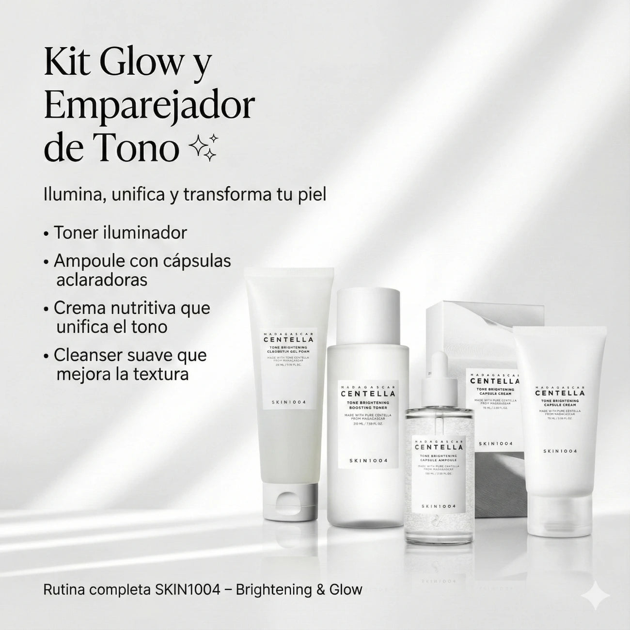 KIT Rutina Glow y Emparejador de Tono + Envío Gratis